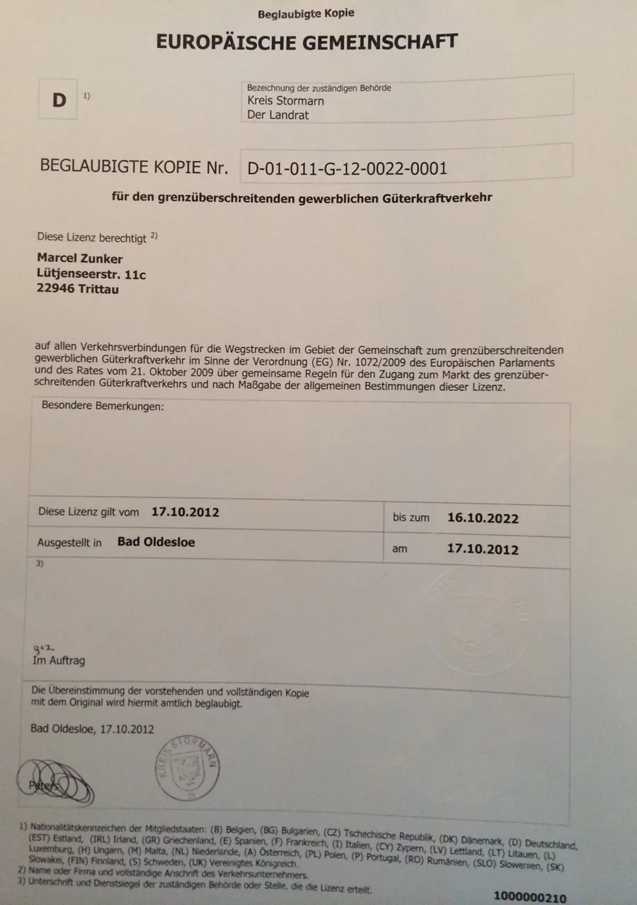 Lizenz Umzug – Der Umzugsprofi